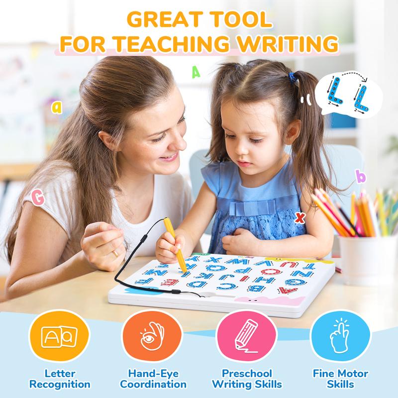 Magnetic Tracing Board (ABC + Numbers, 2-in-1 Learning Tool) - SoulBonne